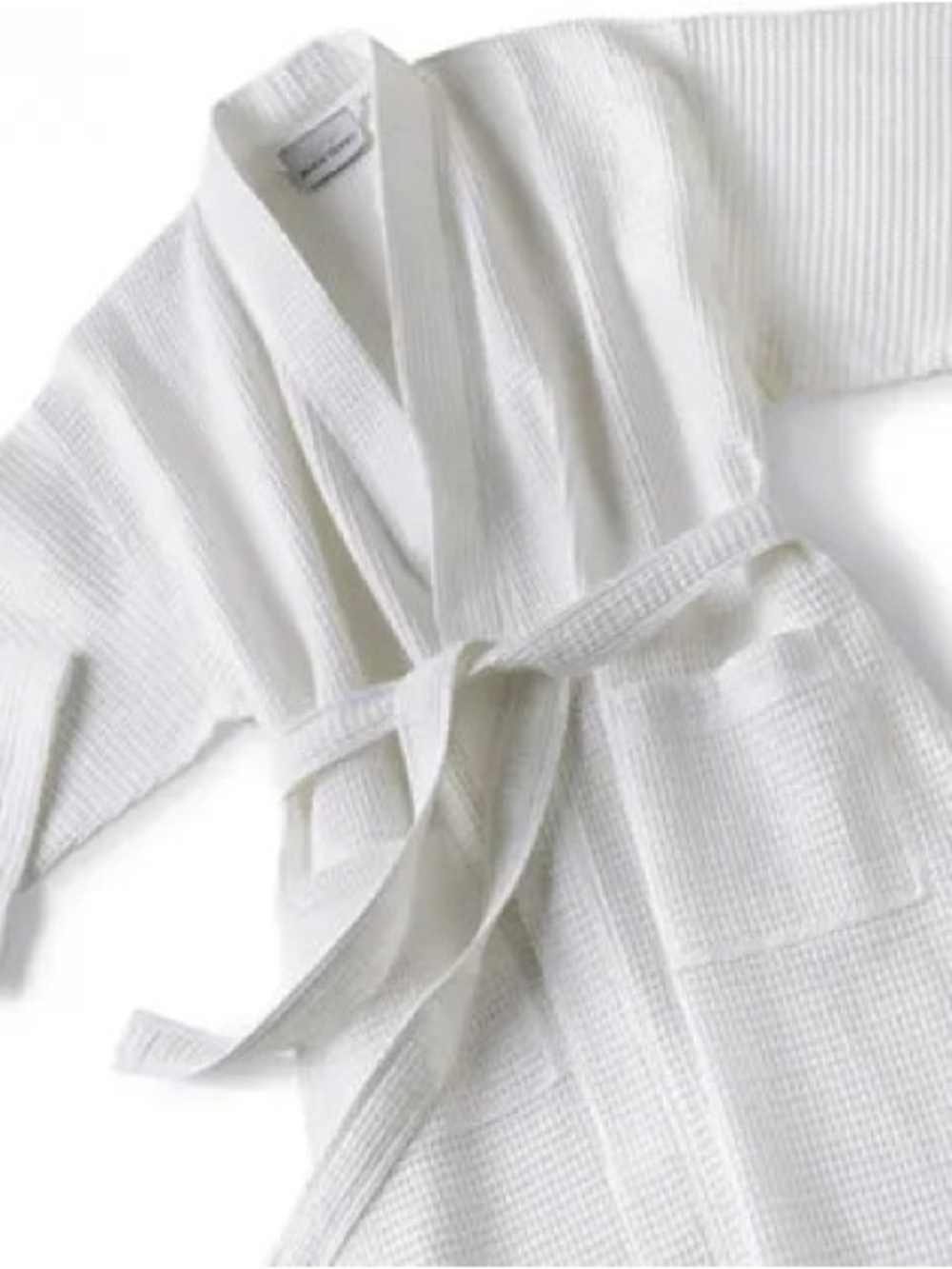 White Waffle Kimono Robe Kids - Spa Party Robe